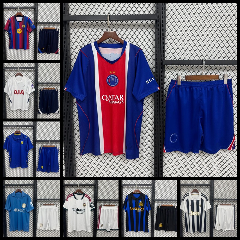 2627 Club Adult Set Jerseys AC Paris Bayern Barcelona Real Madrid Manchester City Manchester United Juventus Tottenham Football Uniforms 2627 Club Adult Set Jerseys AC Paris Bayern Barcelona Real Madrid Manchester City Manchester United Juventus Tottenham Football Uniforms