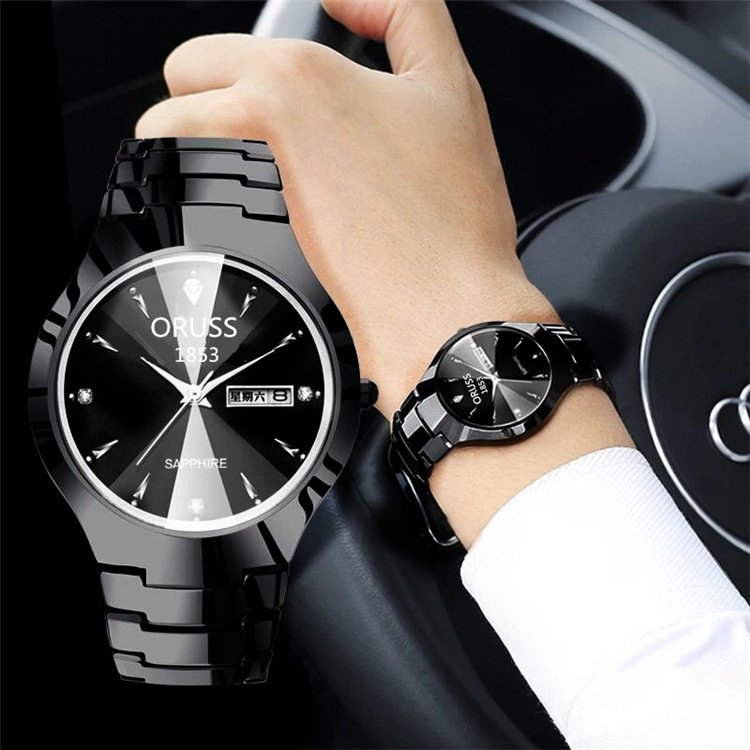Watch Men's Watch Luminous Waterproof Fashion Student Couple Watch Men's Calendar Quartz Watch
