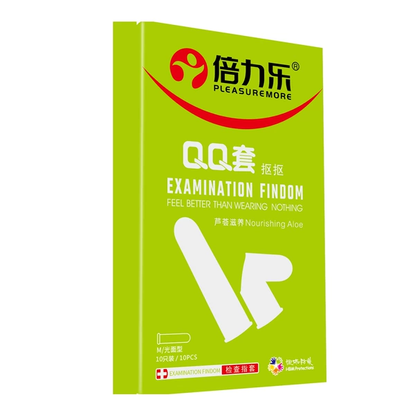 Beilile Finger Cover QQ Aloe Vera Green [10 Packages]