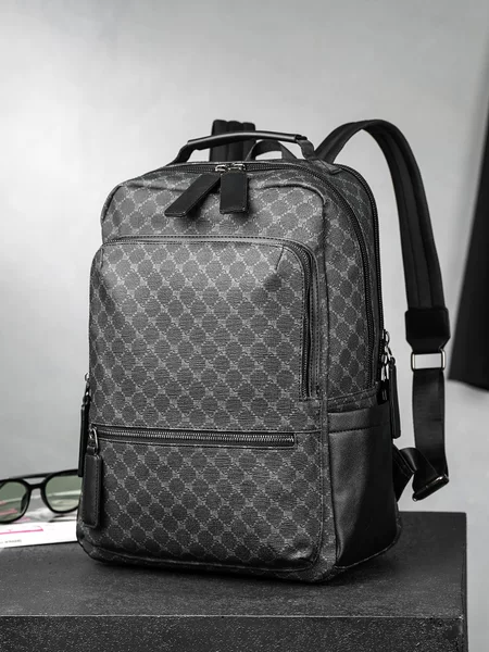 Commuter Backpack Men's Light Business Backpack Computer File Bag Trendy Brand All-match Men's Backpack College Student Schoolbag