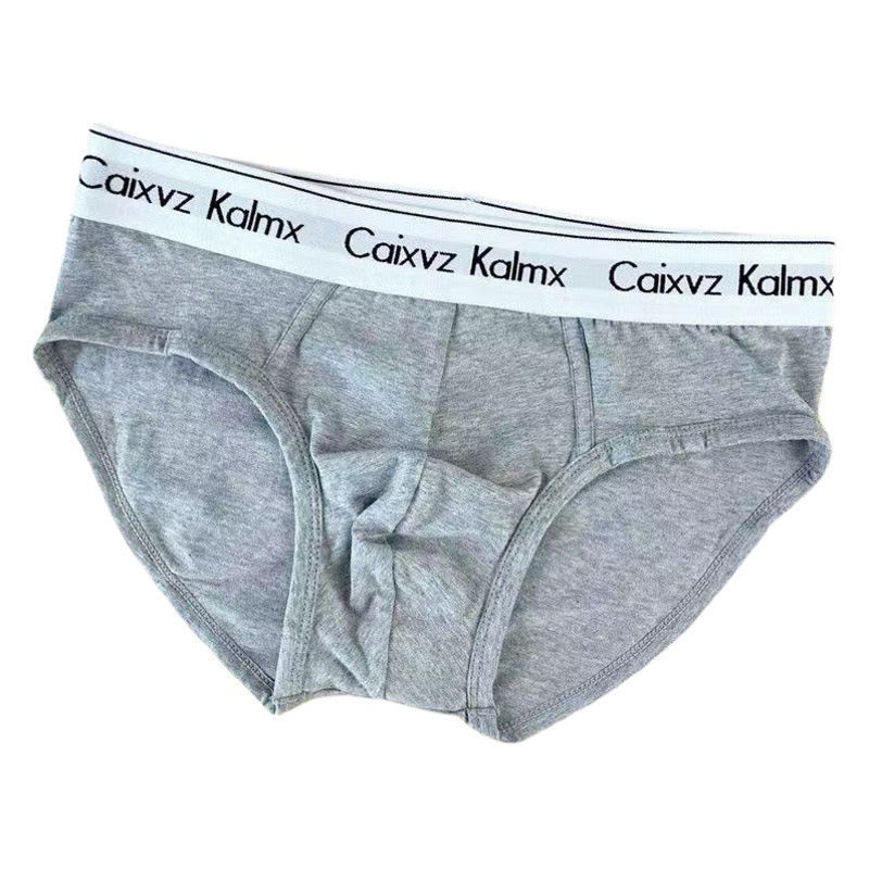 Caixvz Kalmx Men's Underwear Men's Pure Cotton Wholesale Youth Boxer Mid-Waist All-Cotton Men's Quick-Drying