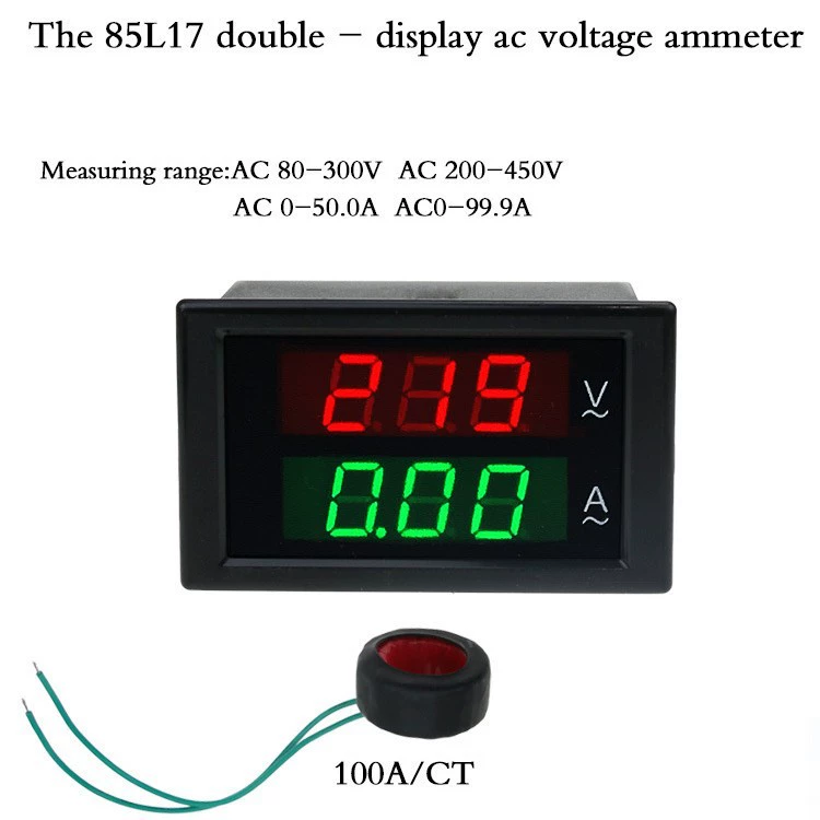 DL85-2042 80-300V 100A Высокая точность двойной дисплей цифровой дисплей переменного тока вольтметр