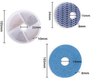 Filtros para bebedores de agua para mascotas adaptados a una variedad de bebedores de agua para gatos multifiltración de cabello de filtro de algodón carbón activado