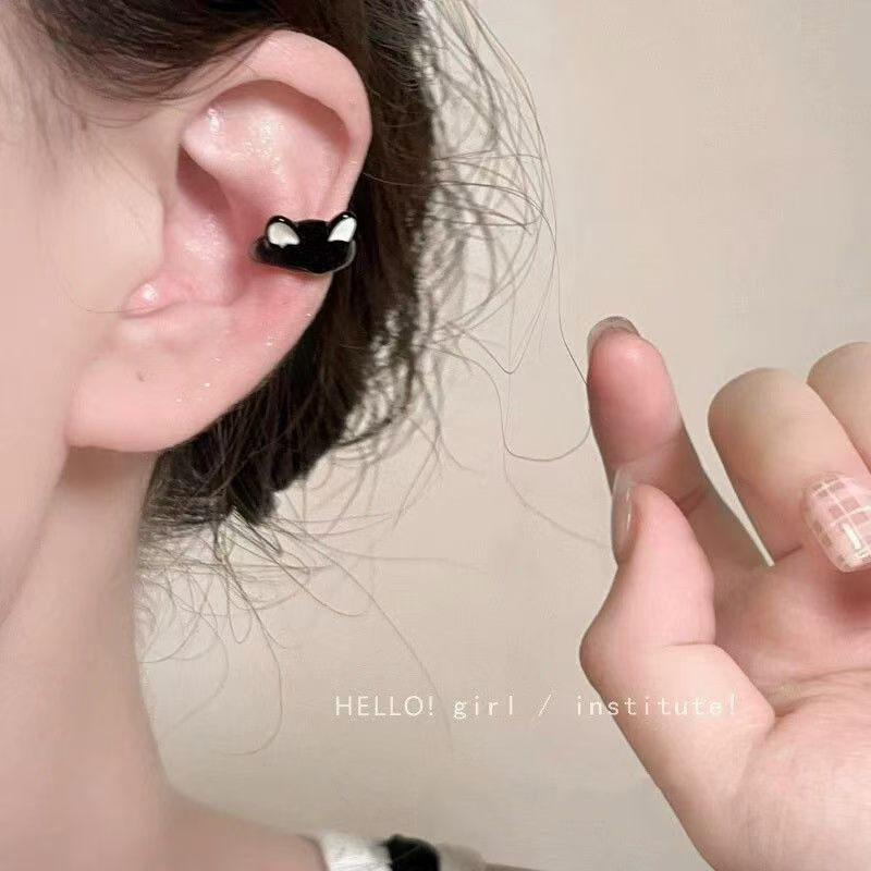 Princesa en fuga ~ dibujos animados lindos clips de orejas gatos mujeres sin agujeros de orejas pendientes nuevos 2026 explosión clips de hueso de orejas únicos