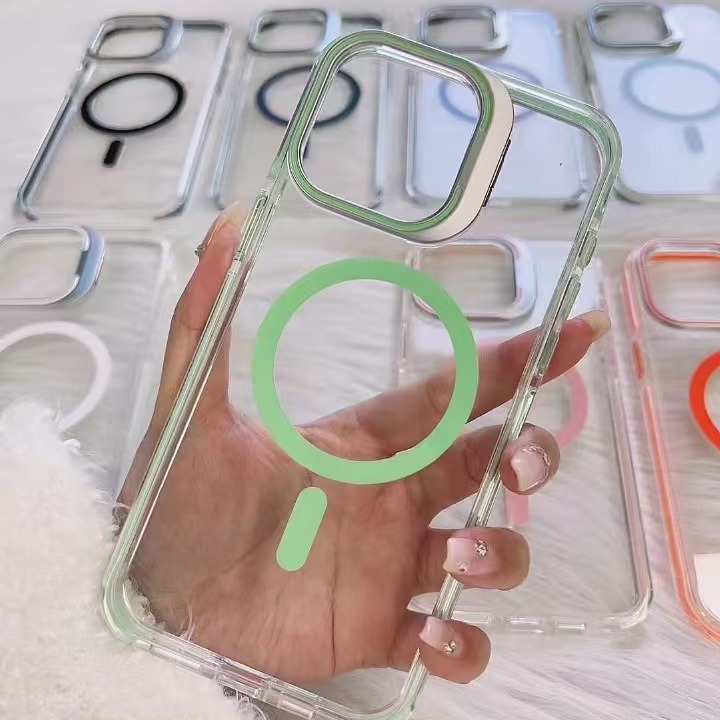 Soporte de lente magnético verde j4