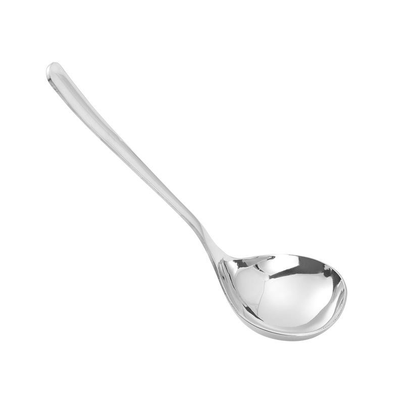 304 de acero inoxidable creativo en forma de corazón sopa cuchara engrosada sola olla caliente cuchara vajilla occidental cuchara pública se puede personalizar logo