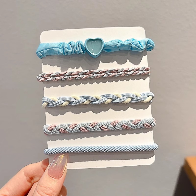 Niños de color caramelo de cola de cabello de alta elasticidad correa estrella de color anillo de cabello bola cabeza de cabello adornos