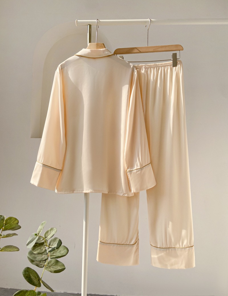 Home Women's Modern Style Solid Color Polyester Pants Sets Pajama Sets display picture 4