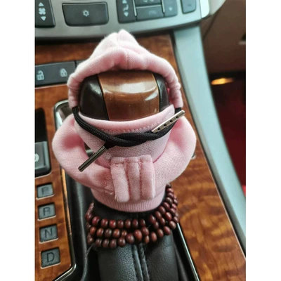 Sürətlər qutusu və əl tormozu başlıqları Cover, Car Gear Cover, Sweatshirt - pink