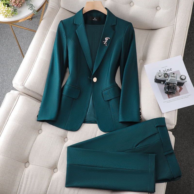 Cross-Border Direct Supply of Professional Women's Suits, New Spring and Autumn Workwear, Goddess Style, High-End Casual Suits, Work Clothes Cross-Border Direct Supply of Professional Women's Suits, New Spring and Autumn Workwear, Goddess Style, High-End Casual Suits, Work Clothes