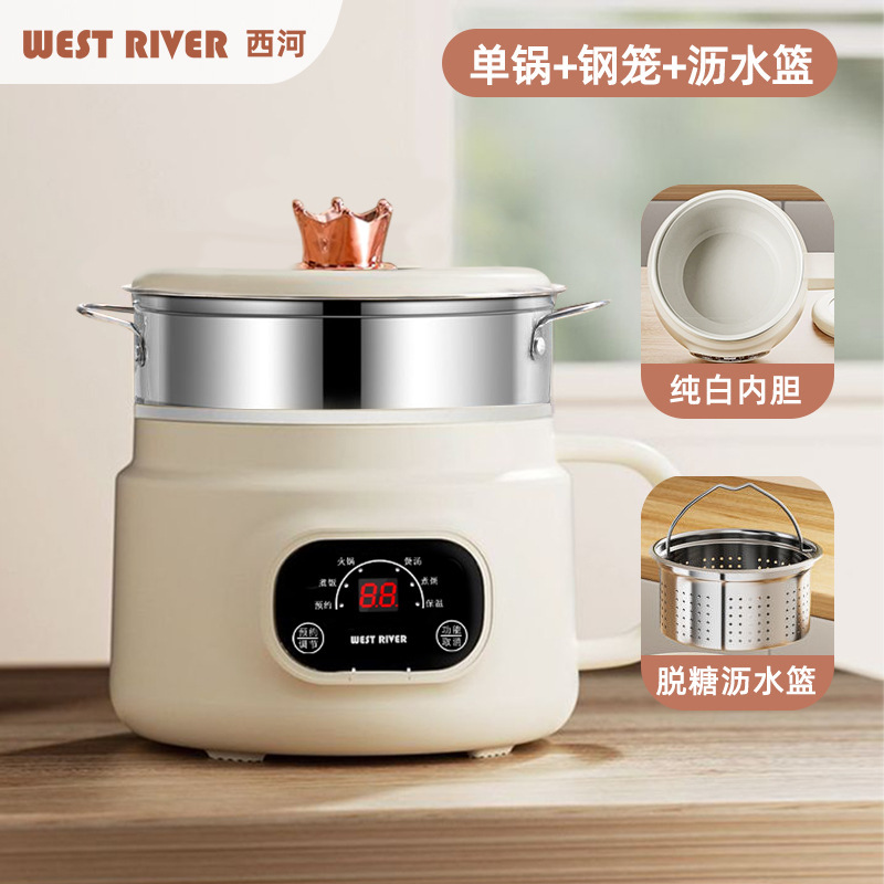 德国智能陶瓷釉电饭煲电煮锅大容量家用多功能蒸煮一体炒锅电火锅|undefined
