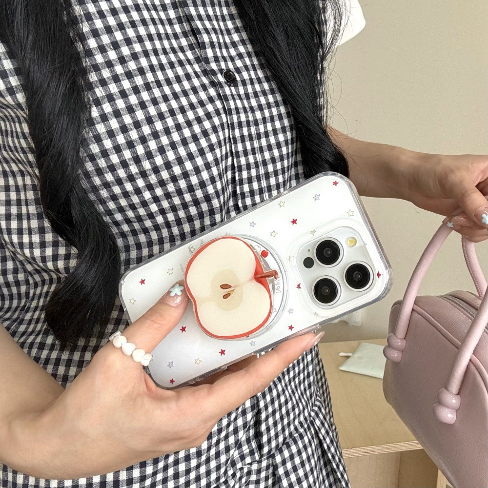 Summer Simple Star 16ProMax Magnetic Apple Soportes iphone14 Adecuado para Apple 15 Funda para teléfono móvil 16 mujeres