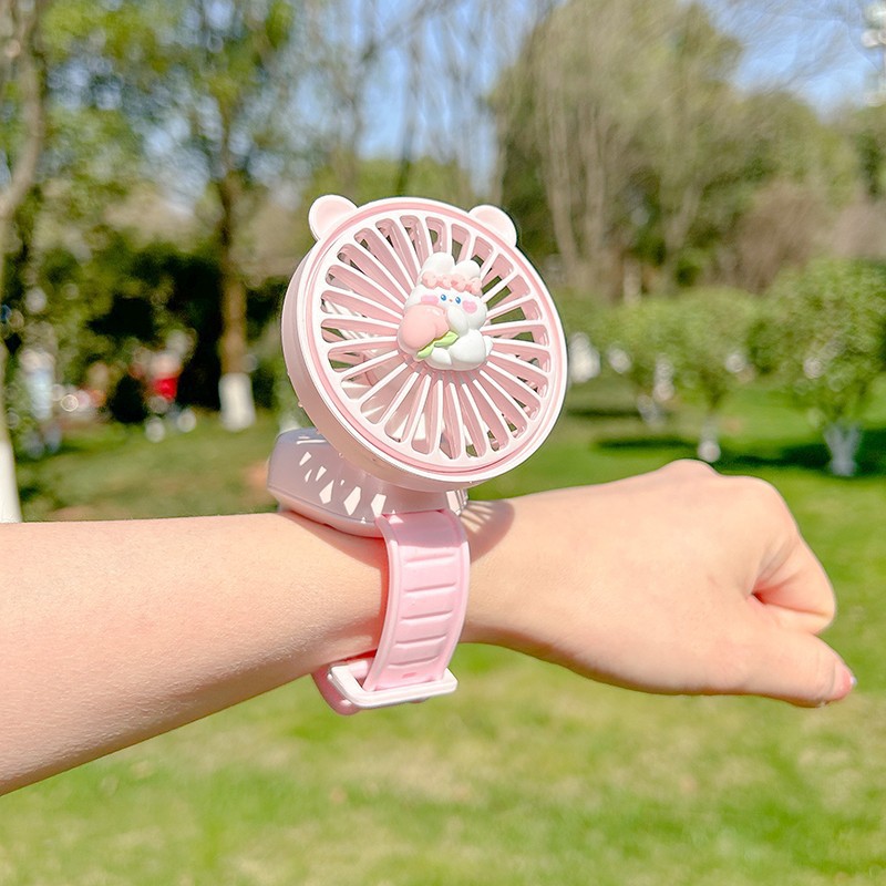 복숭아 흰 토끼—핑크색 무료 USB 충전 케이블