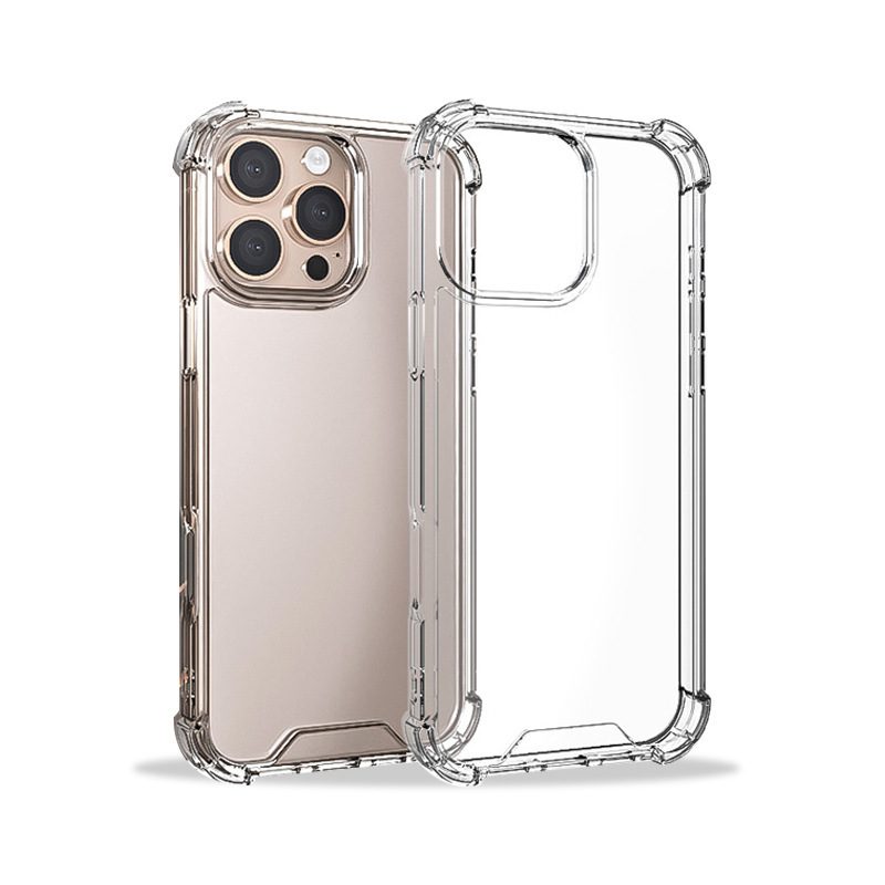 适用苹果16手机壳iPhone17四角气囊15Pro亚克力13/14透明11保护套|undefined