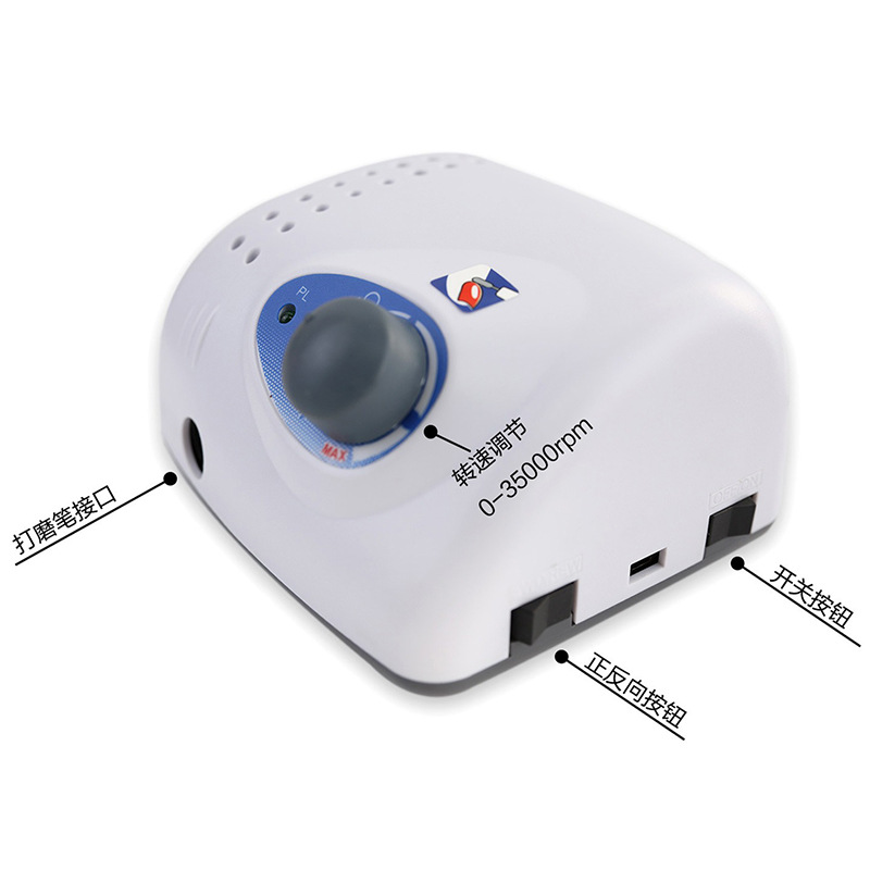 Lijadora profesional de eliminación de uñas lijadora de uñas strong-210 lijadora eléctrica de corbata de uñas de velocidad ajustable