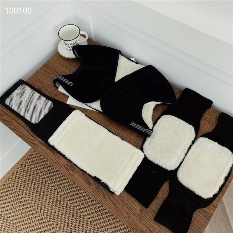 河南桑坡村护腰护膝护肩加厚加绒保暖羊皮毛一体过冬送礼保暖