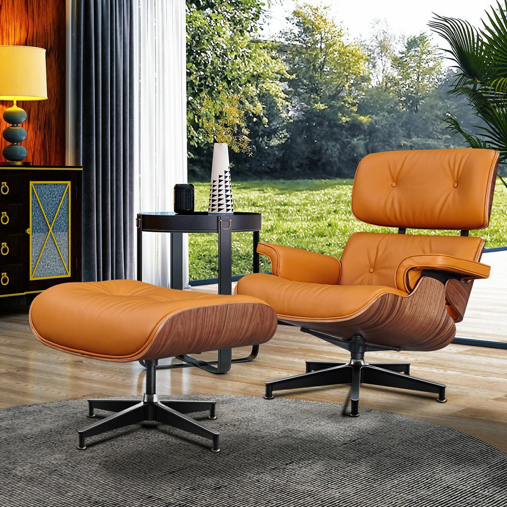 TY328 橙皮加大版伊姆斯大款伊姆斯書(shū)房客廳躺椅海外倉(cāng)一件代發(fā)