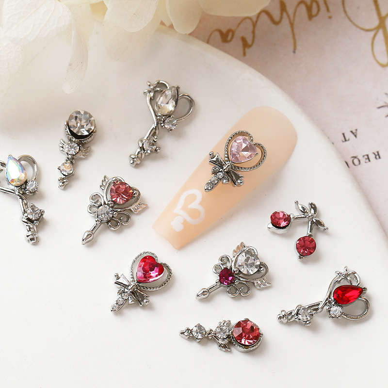 Internet celebridad nuevo japonés palo mágico Guerrero chica bonita Super Flash serie joyería de uñas de diamante decoración de uñas clave