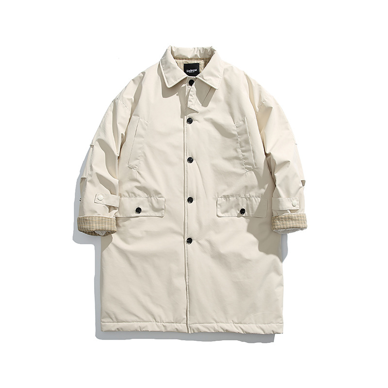 2024冬季新款男日系户外中长款Cityboy立领棉衣棉服外套风衣MA42
