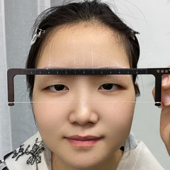 跨境新品三点定位平衡尺纹绣画眉神器纹绣定位尺纹眉测量画眉卡
