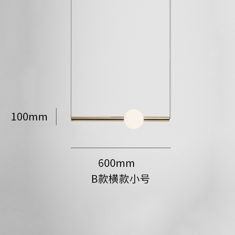 Casa de lámpara de cama combinada luminosa simple dormitorio comedor esfera de luz diseñador de casa modelo moderna