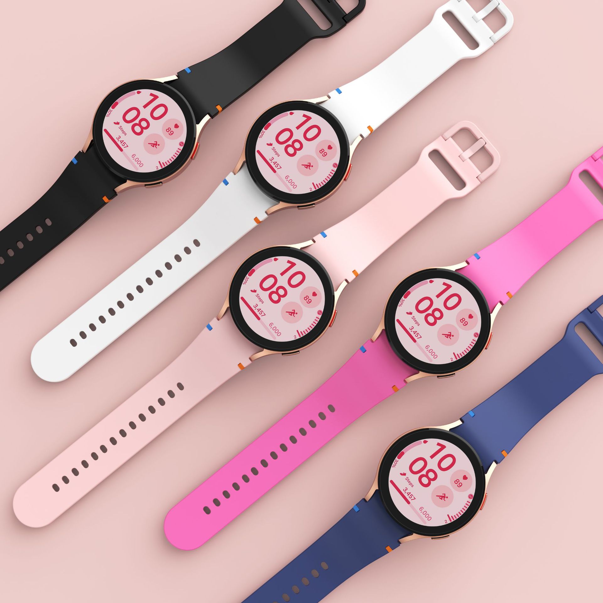 This is suitable for replacing the curved seam plain texture of the watch strap on Samsung watch7, watchFE, watch6 and watch5 undefined