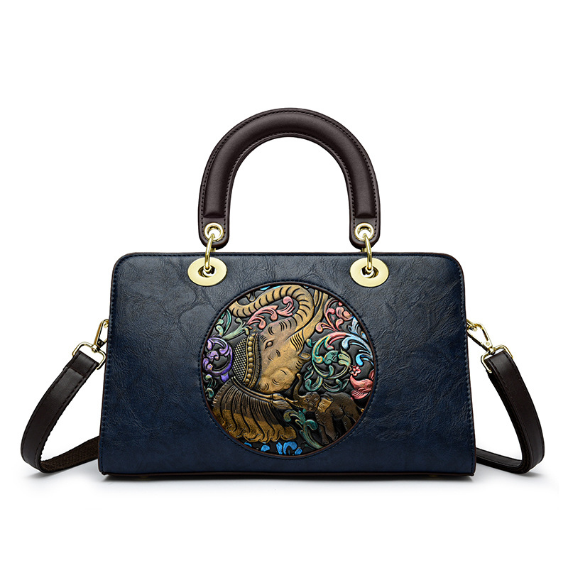 Bolso de mujer 2023 nueva moda elegante de mediana edad mamá bolsa de moda simple hombro bolsa de mensajero