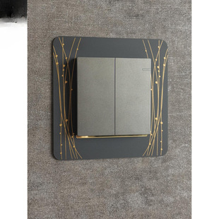 Sarang Acrylic Switch Cover Protective Cover Switch Sticker Wall Sticker Home Socket Cover Frame Beautification Light Luxury Simple