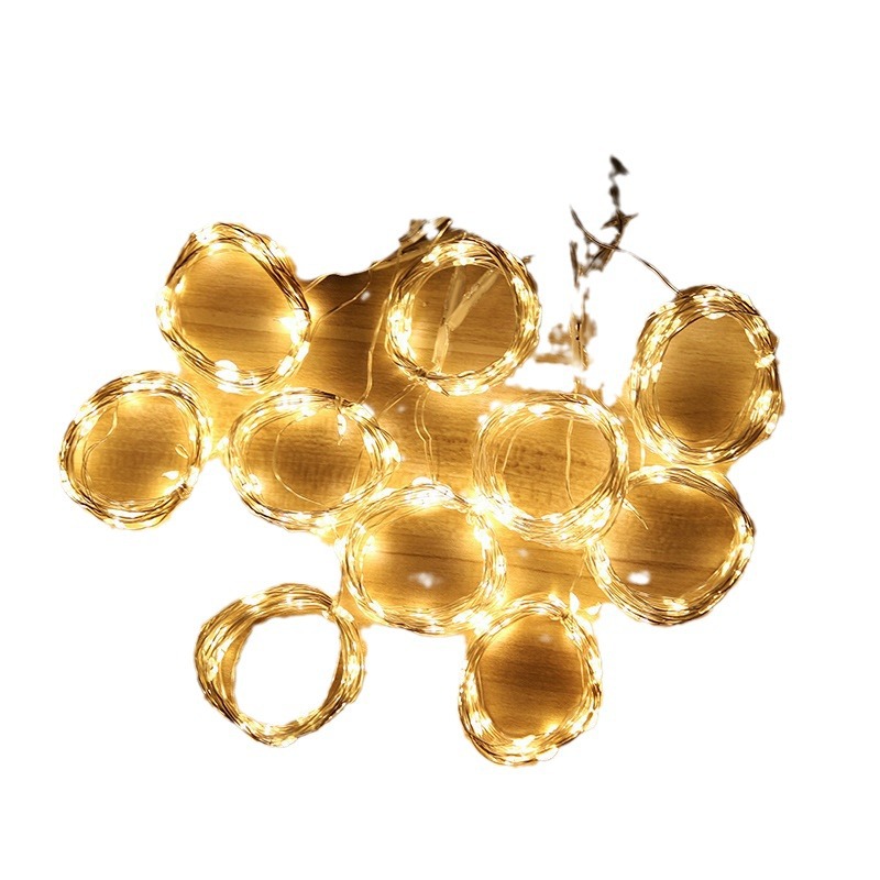 Amazon llevó la lámpara de alambre de cobre lámpara de la cortina 3*3 M gancho USB control remoto de ocho funciones decoración de la habitación lámpara de alambre de cobre