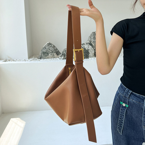 Nalandu 2024 new women's bag crossbody bag genuine leather tote bag large capacity fashionable shoulder commuter bag