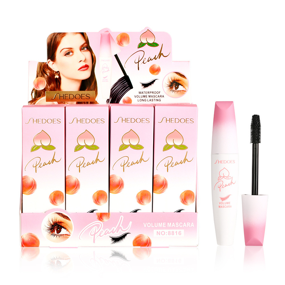 Maquillaje transfronterizo SHEDOES melocotón rímel duradero impermeable fácil de quitar a prueba de sudor no floreciente grueso alargado