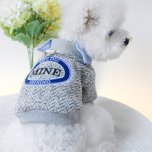 Factory direct supply/new products in stock, pet clothes, dog and cat clothing, new embroidery, fake two pieces