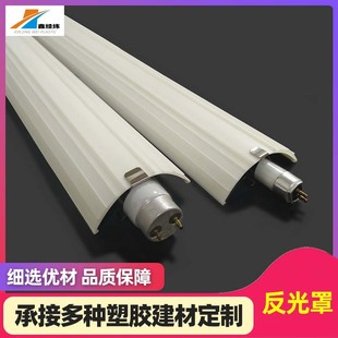 (T6) Plastic Reflector Aquarium Lightening Lampshade Curved Reflector Width 65Mm*Height 22Mm*Length 1148mm