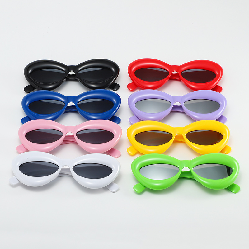 Vintage Style Lips Ac Special-shaped Mirror Full Frame Women's Sunglasses display picture 2