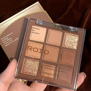 Acrylic eye shadow, matte eyeshadow palette, earth tones, natural makeup