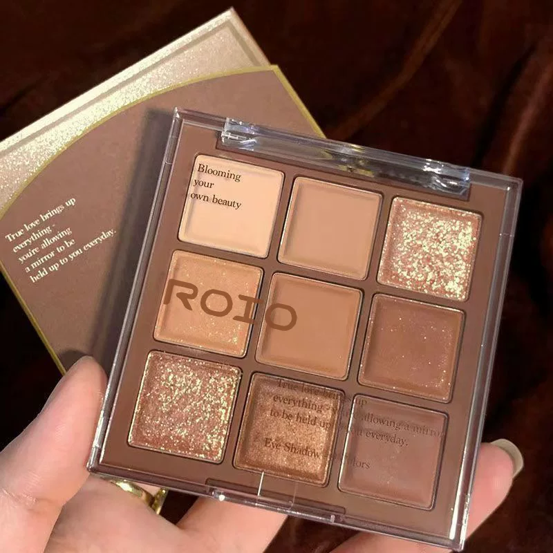 Acrylic eye shadow, matte eyeshadow palette, earth tones, natural makeup