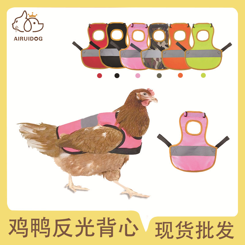 Amazon New Chicken Vest Pet Clothes Clothing Pet Supplies Duck and Goose Vest Reflective Cloak