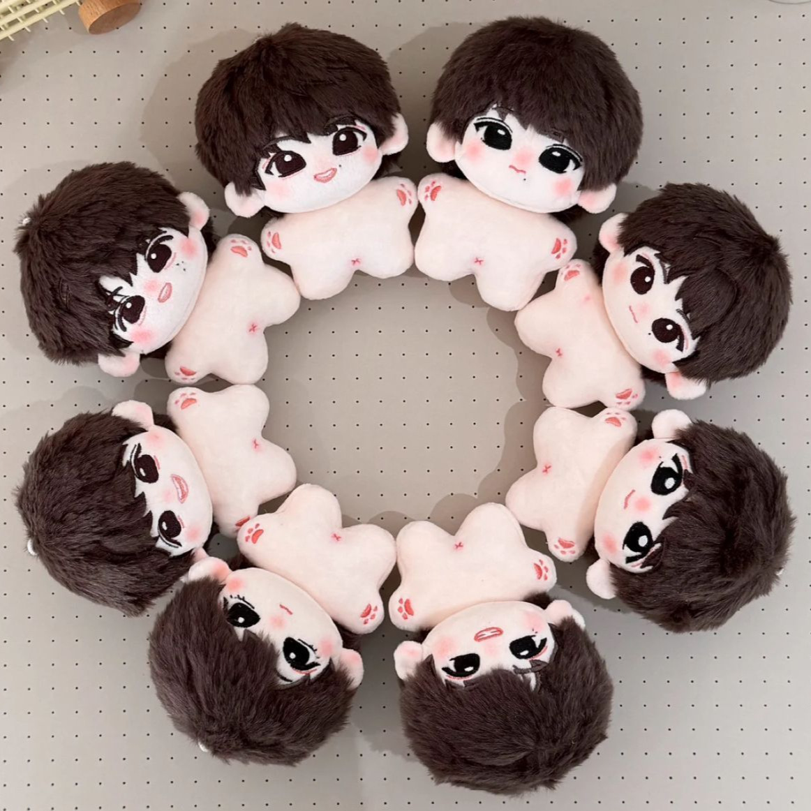 Childhood 2Tf Family Fourth Generation Peripheral Yibei Diary 10cm Cotton Doll Toy Birthday Gift Bag Pendant