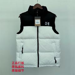 1996羽绒服马甲男女装同款刺绣外套防寒保暖立领背心韩版潮流