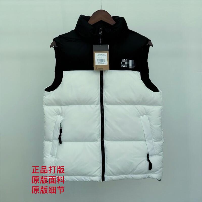 1996羽绒服马甲男女装同款刺绣外套防寒保暖立领背心韩版潮流|undefined