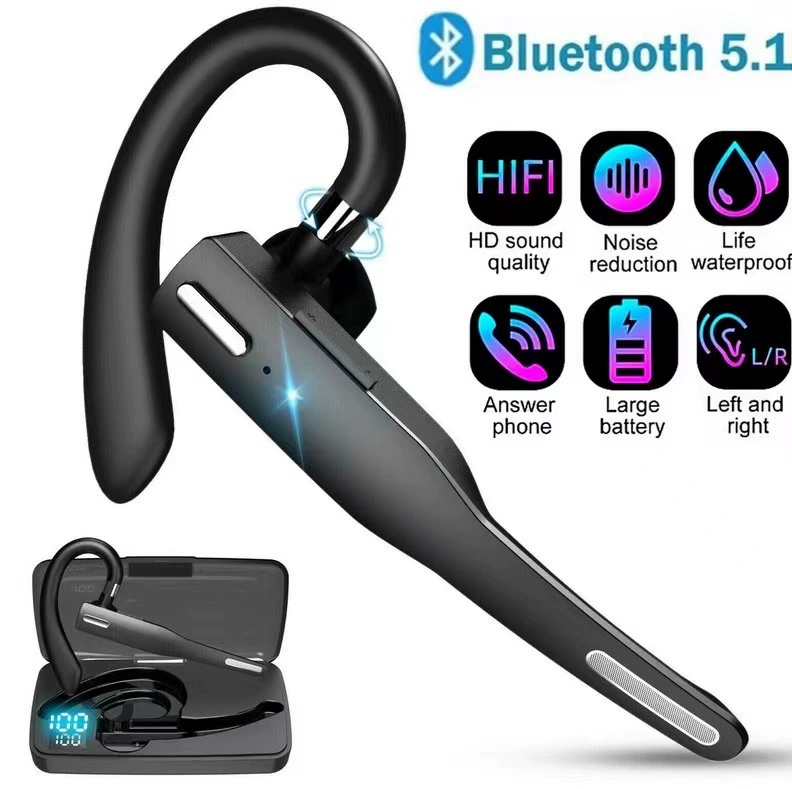 Кроссбордный взрывной бизнес висящие наушники-вкладыши беспроводной Bluetooth гарнитура yyk-525 с очень большой емкостью батареи