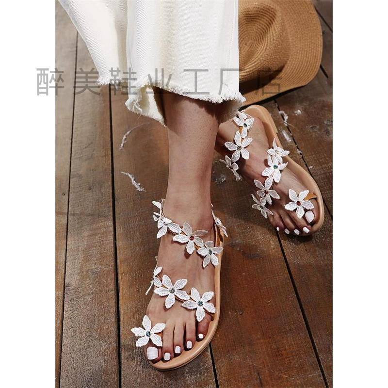 [2020 Flower Womens Summer Shoes Sandals босоножки]