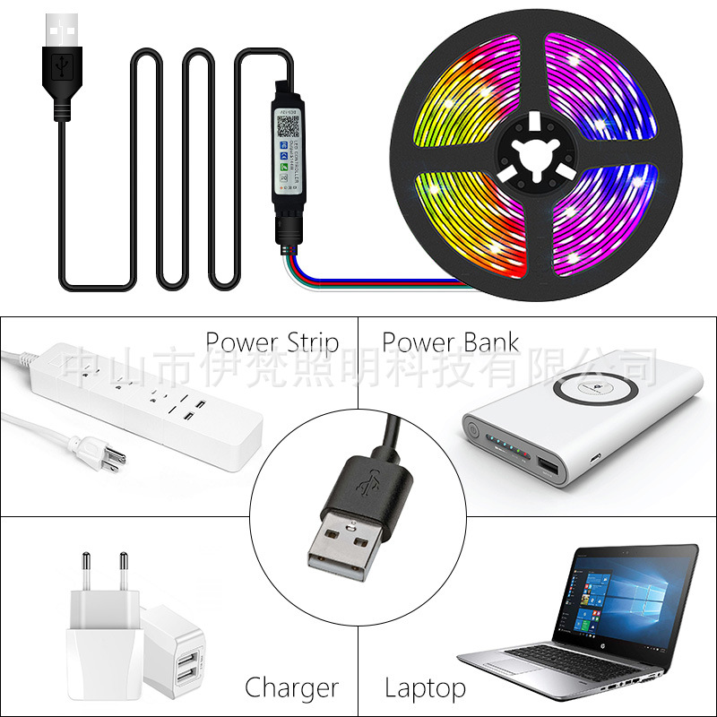 Bluetooth-USB-LED-Strip-Light-