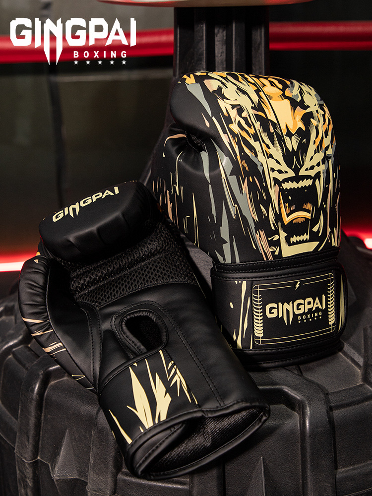 Adult Boxing Gloves Men's Professional Boxing Gloves 16oz Fighting Muay Thai Fighting Sanda Sandbag Training Practical Thickened