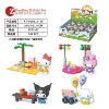 Sanrio, constructor, doll for camping, capsule toy, 12 pieces