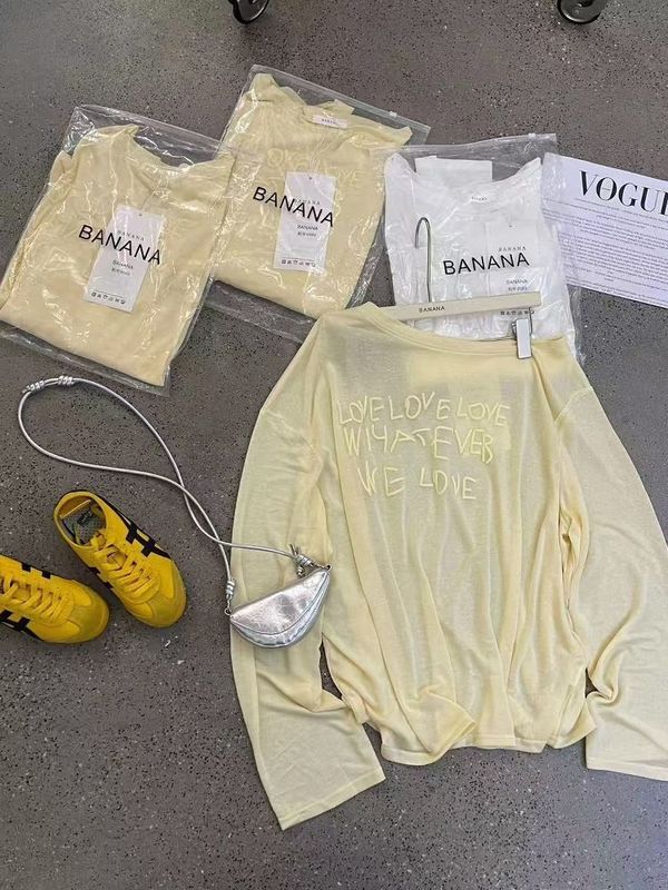 韓国の夏のファッショナブルな斜め襟フォームレタープリントレイジー長袖Tシャツ日焼け止めシャツ女性用ルーズオフショルダートップ|undefined