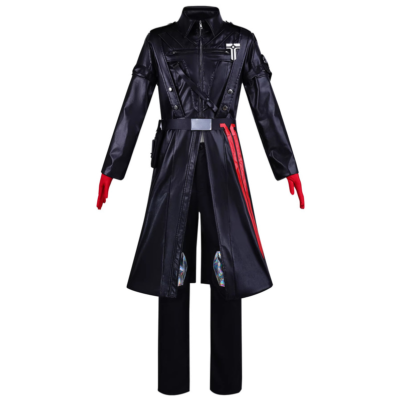 Prison Warden Gerhoros Delta Force Cosplay Costume Role-Playing Leather Trench Coat for Children Prison Warden Gerhoros Delta Force Cosplay Costume Role-Playing Leather Trench Coat for Children
