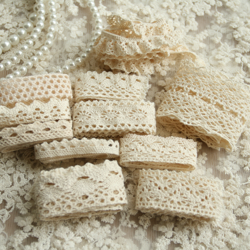 handmade diy basic embroidery cotton thread this white lace