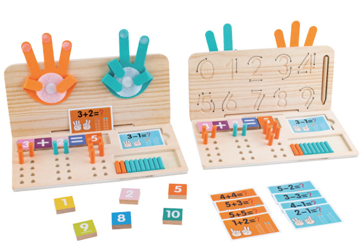 Weiweihu Finger Aritmética ayudas didácticas Montessori Educación temprana suma y resta aritmética digital Cognición digital Juguetes educativos para niños image 10