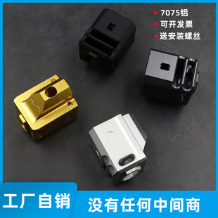 Glock Metal CNC ReceiverAgencyArms with 14mm Reverse Teeth G17 Fire Cap 7075 Aluminum Appearance Restoration